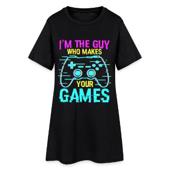 Game Programmer Saying - Women’s T-Shirt Dress - black - Front