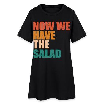 DENGLISH- Maintenant, nous avons les cadeaux pour hommes de salade - Robe T-shirt Femme - noir - Devant