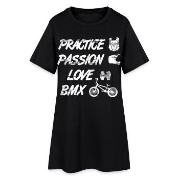 Dicton BMX de motivation - Robe T-shirt Femme - noir - Devant