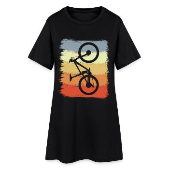 Croquis de vététiste vintage - Robe T-shirt Femme - noir - Devant