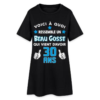 30 ans anniversaire homme cadeau drôle humour - Robe T-shirt Femme - noir - Devant