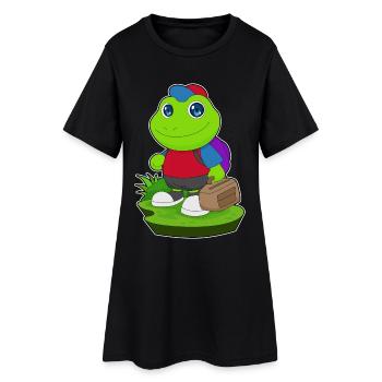 Frog Hiker Bag Hiking - Women’s T-Shirt Dress - black - Front