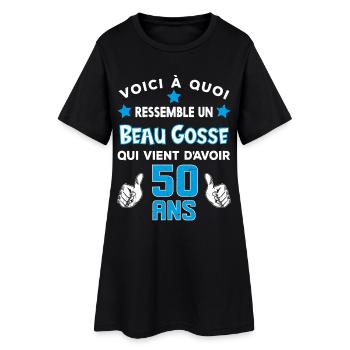 50 ans anniversaire homme cadeau drôle humour - Robe T-shirt Femme - noir - Devant