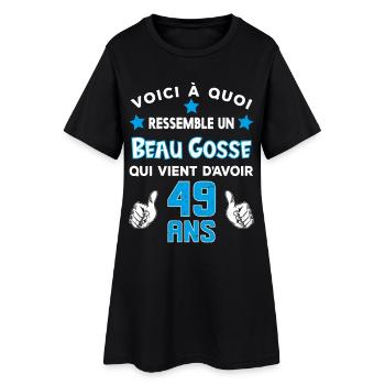 49 ans anniversaire homme cadeau drôle humour - Robe T-shirt Femme - noir - Devant