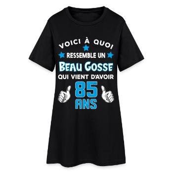 85 ans anniversaire homme cadeau drôle humour - Robe T-shirt Femme - noir - Devant
