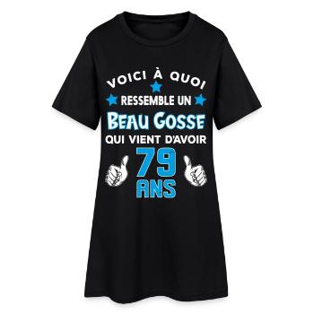 79 ans anniversaire homme cadeau drôle humour - Robe T-shirt Femme - noir - Devant