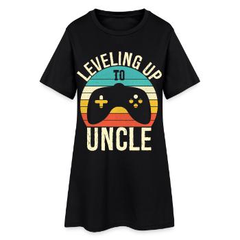 Leveling up to uncle - Robe T-shirt Femme - noir - Devant