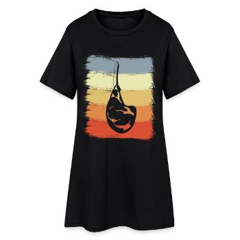 Côtes levées - Robe T-shirt Femme - noir - Devant