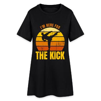 Blague de karatéka - Robe T-shirt Femme - noir - Devant