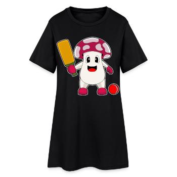 Champignon Cricket Cricket Bat - Robe T-shirt Femme - noir - Devant