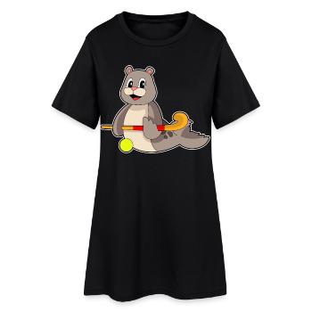 Seal Field Hockey Field Hockey Stick - Robe T-shirt Femme - noir - Devant
