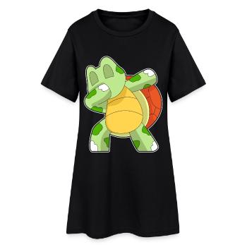 Turtle Hip Hop Dance - Women’s T-Shirt Dress - black - Front