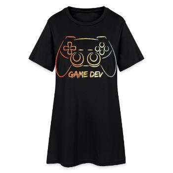 Développeur de jeux - Robe T-shirt Femme - noir - Devant
