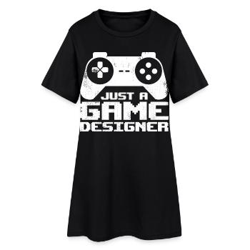 Concepteur de jeux - Robe T-shirt Femme - noir - Devant