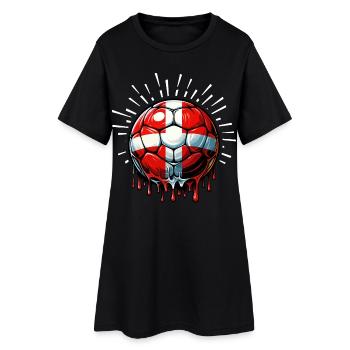 Danemark Fan Shirt - Robe T-shirt Femme - noir - Devant