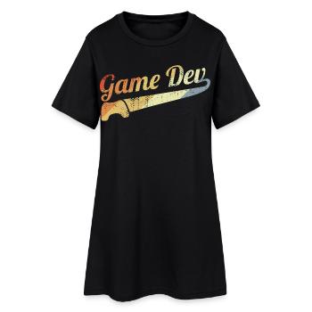 Vintage Game Developer - Women’s T-Shirt Dress - black - Front