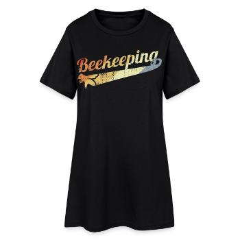 Apiculture vintage - Robe T-shirt Femme - noir - Devant