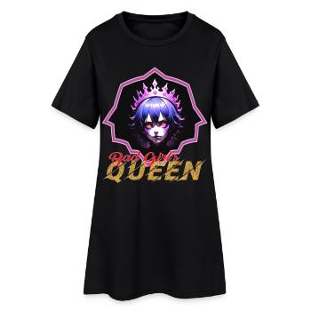 Bad Girl's Queen - Robe T-shirt Femme - noir - Devant