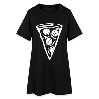 Pizza slice - Women’s T-Shirt Dress - black - Front