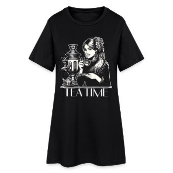 Samovar Tea Time Wife Gift - Women’s T-Shirt Dress - black - Front