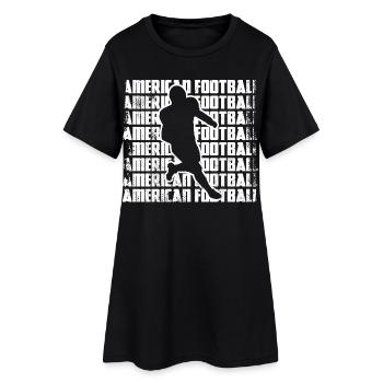 Joueurs de football américain - Robe T-shirt Femme - noir - Devant