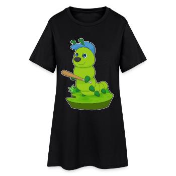 Caterpillar Baseball Baseball Batte Sports - Robe T-shirt Femme - noir - Devant