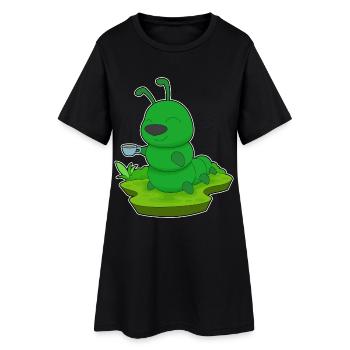Tasse à café Caterpillar - Robe T-shirt Femme - noir - Devant