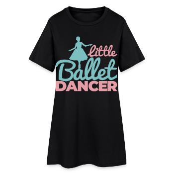Ballerine Fille - Robe T-shirt Femme - noir - Devant