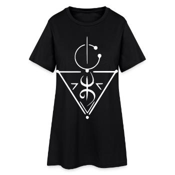Signe Symbole Amazigh Berbère - Robe T-shirt Femme - noir - Devant