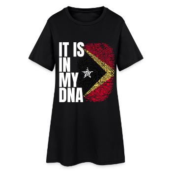 Empreinte digitale du Timor oriental - Robe T-shirt Femme - noir - Devant