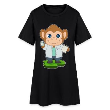 Médecine du médecin singe - Robe T-shirt Femme - noir - Devant