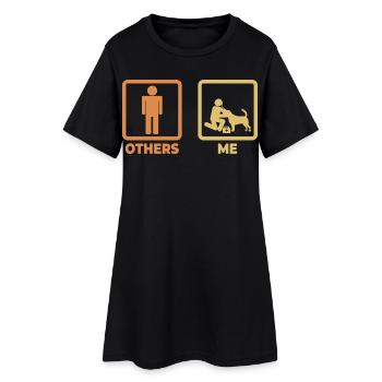 Veterinarian Stick Figures - Women’s T-Shirt Dress - black - Front