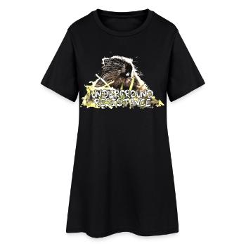 Cult Marmot - Underground Resistance - Women’s T-Shirt Dress - black - Front
