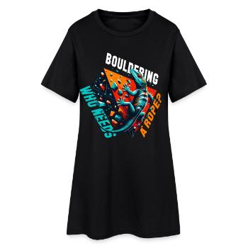 Corde de bloc Gecko ? Cadeau - Robe T-shirt Femme - noir - Devant