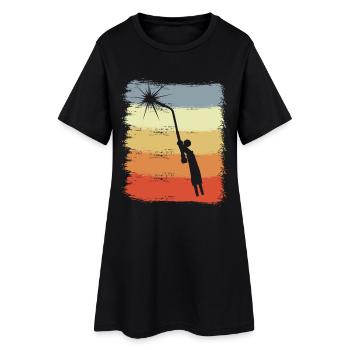 Electronic welding - Women’s T-Shirt Dress - black - Front