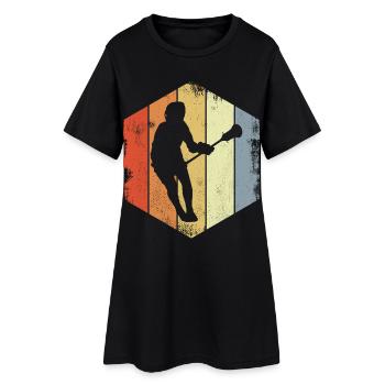 Joueurs de crosse vintage - Robe T-shirt Femme - noir - Devant