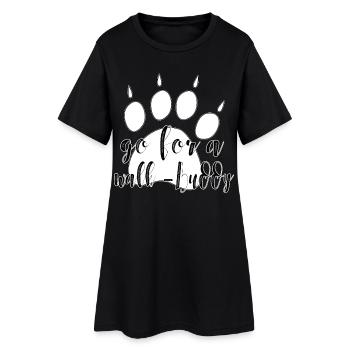 Go for a Walk Buddy – Conception de chien - Robe T-shirt Femme - noir - Devant