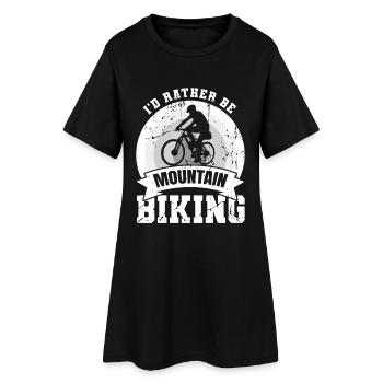Je préfère faire du VTT - Robe T-shirt Femme - noir - Devant