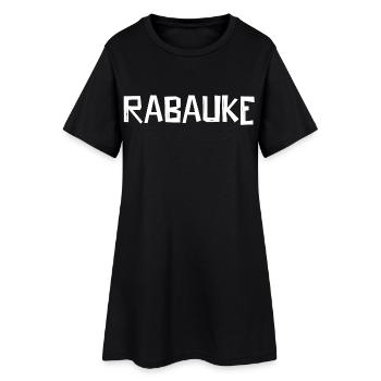 Rabauke - Frauen T-Shirt-Kleid - Schwarz - Vorne