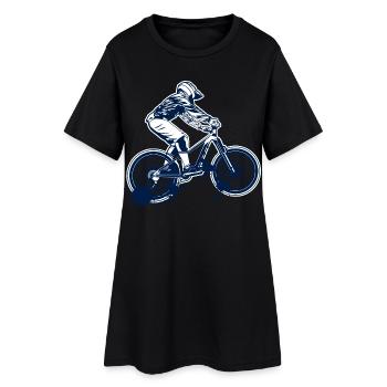 Mountain bike - Women’s T-Shirt Dress - black - Front