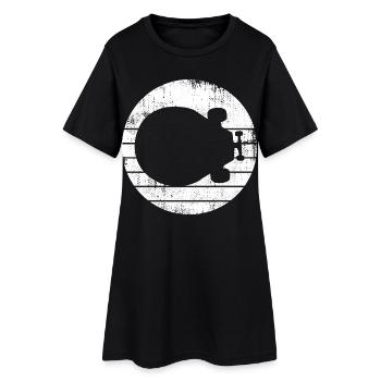 Skateboard Drawing - Women’s T-Shirt Dress - black - Front