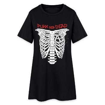 Punx n’est pas mort - Robe T-shirt Femme - noir - Devant