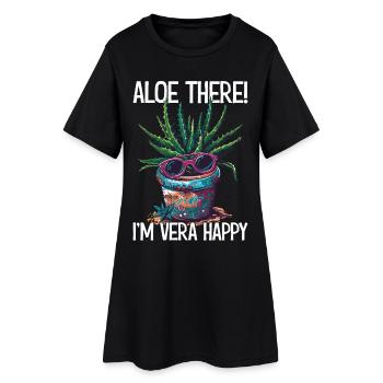 Aloe là je suis Vera jardin cadeau - Robe T-shirt Femme - noir - Devant