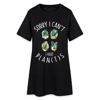 Désolé, je ne peux pas, j’ai des plantes jardinier de plantes - Robe T-shirt Femme - noir - Devant