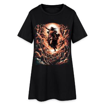 Divine Dawn - Pantheon of Myths" - Women’s T-Shirt Dress - black - Front