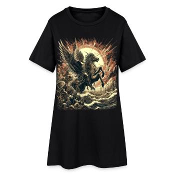 Myth of the Divine Rider - Women’s T-Shirt Dress - black - Front