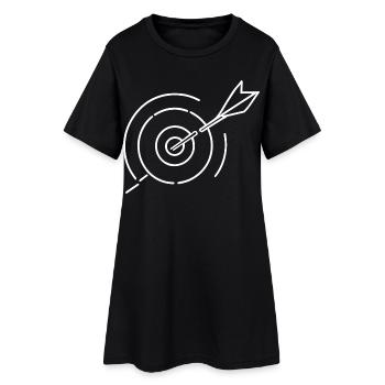 Target Sketch - Women’s T-Shirt Dress - black - Front