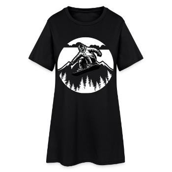 Conception de snowboard de nouvelle génération pour la performance et le style - Robe T-shirt Femme - noir - Devant