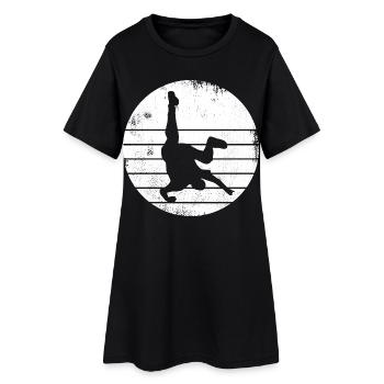 Breakdancer Sketch - Women’s T-Shirt Dress - black - Front