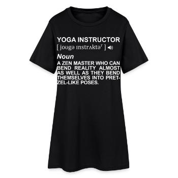 Yoga Teacher Definition - Women’s T-Shirt Dress - black - Front